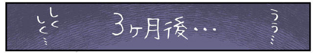 三カ月後…